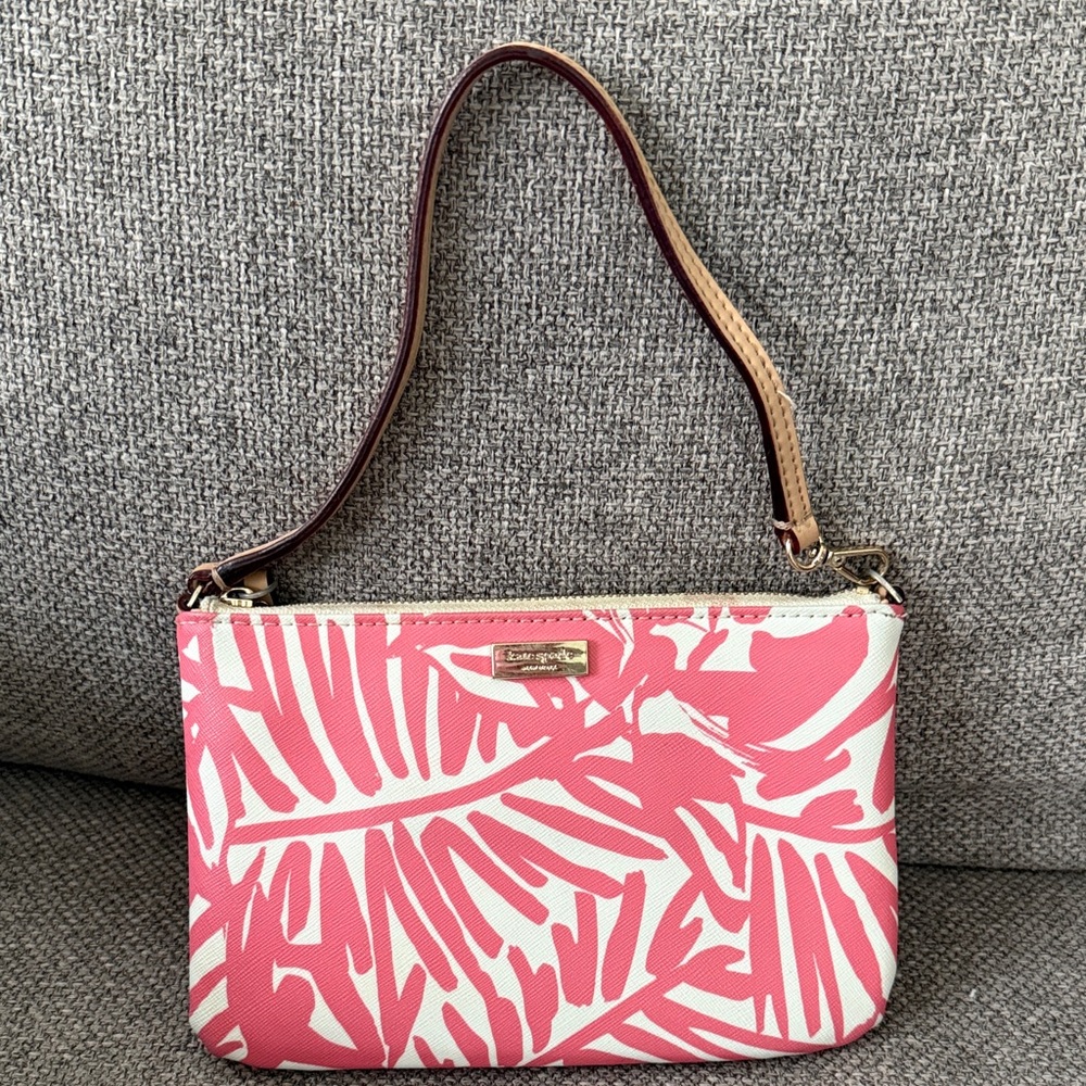 Kate Spade Pink and Cream Wristlet
